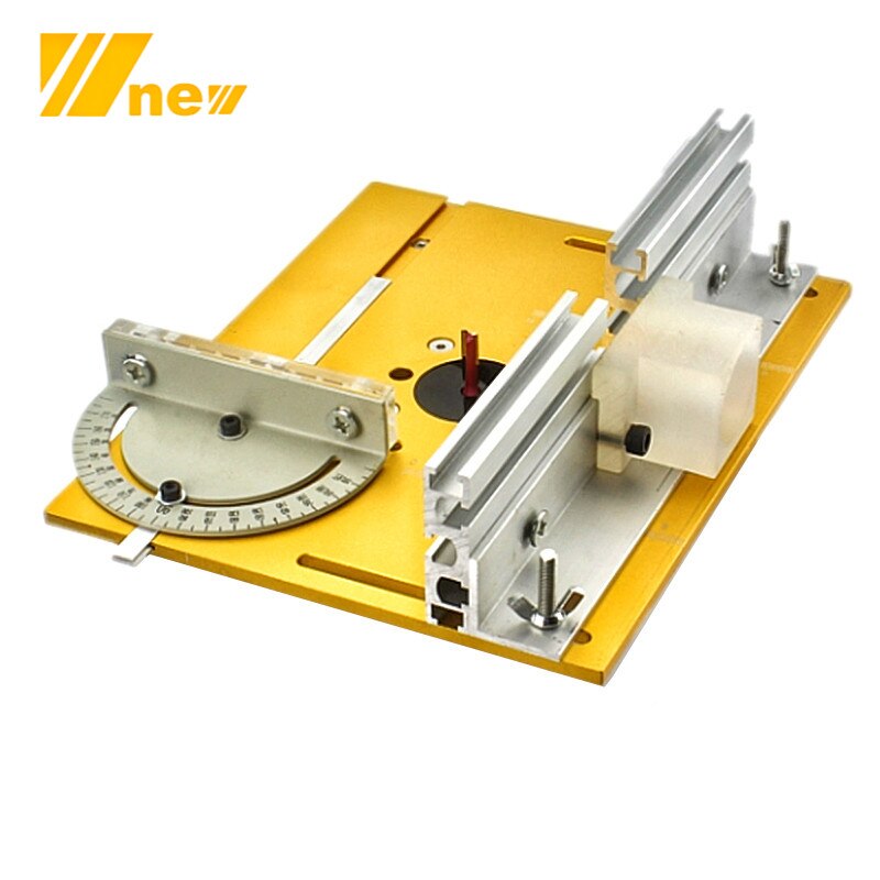 Router Table Insert Plate For Woodworking Benches Table Saw With Miter Gauge Guide Aluminium Profile Fence Sliding Brackets