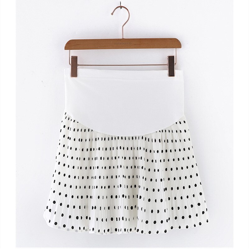Jupes de maternité pour femmes enceintes, vêtements d'été à pois, taille réglable, , , C0163