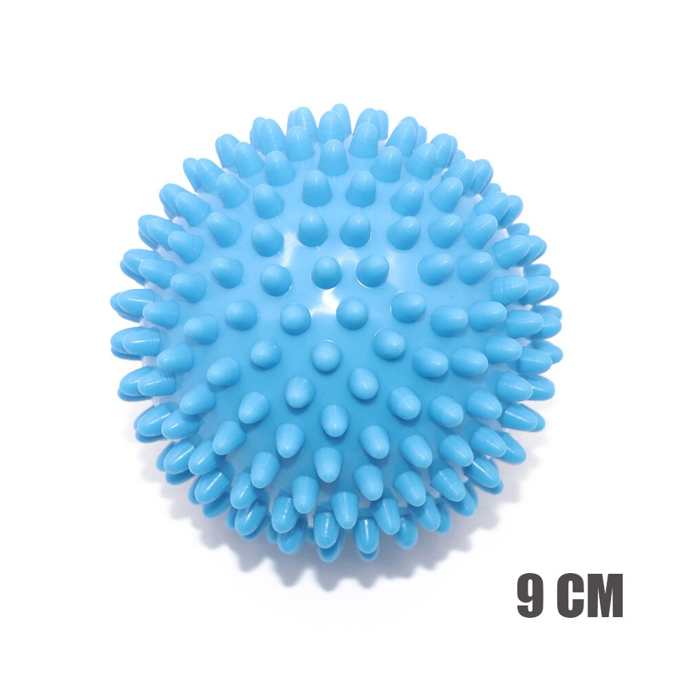7.5cm/9cm 8 färger pvc massagebollar fitnessbollar muskelavslappningsapparat triggerpunkt fitnessutrustning bollar handfot relax: Blå