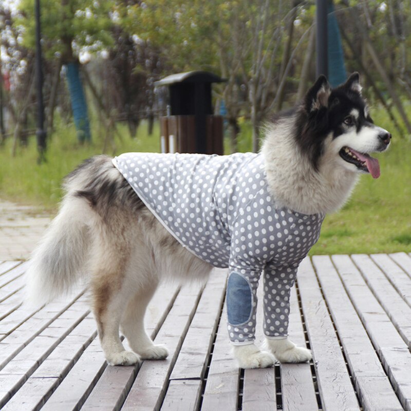 Ubranka dla dużych psów duży placki odzież piżamy Shiba Inu Labrador ochrypły złoty aporter alaskański Malamute owczarek niemiecki ubranko dla psa