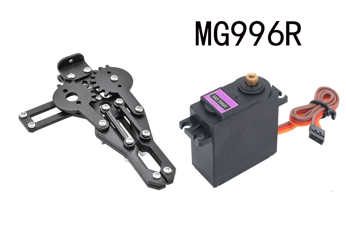 Roboter Klauen greifer Metall Manipulator Klemme Roboterarm für Arduino Roboter DIY Bausatz mg996r mechanische Greifer Servo Regler Roboter: Licht Grün