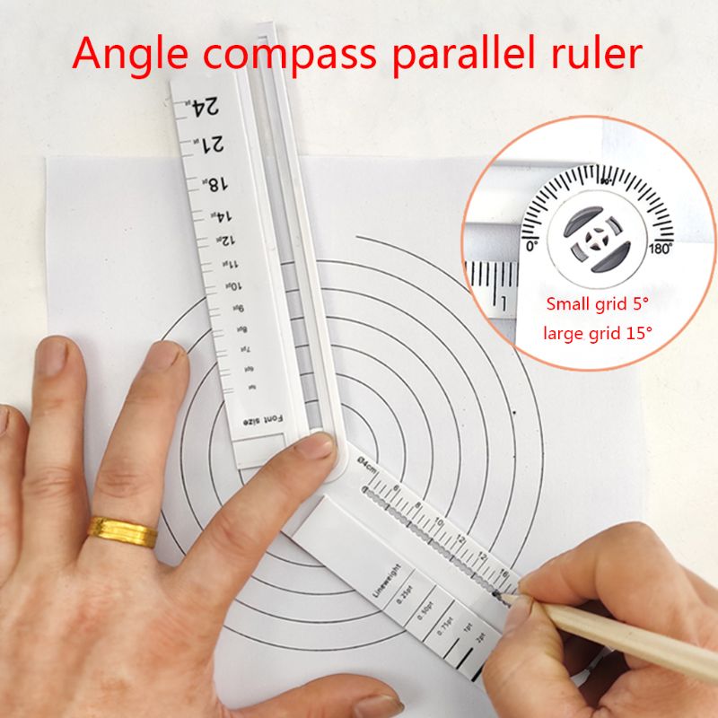 1pcs Simple Style 30cm Transparent Rectangle Ruler Protractor Student Stationery Drawing Tool Supplies Q1JC
