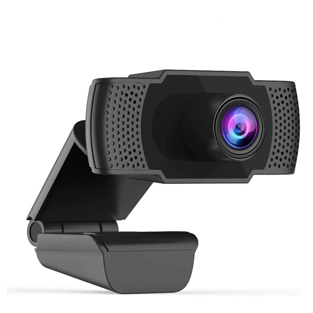 Portable USB Webcam 1080P HD Web Camera 90 Degree Widescreen Built-in MIC Video Recording Camcorder for hp Lenovo PC Computer
