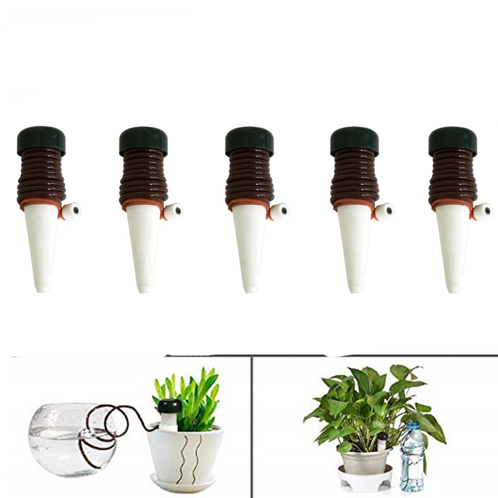 1-13 Pcs Plant Water Dripper Dispenser Garden Automatic Water Flow Drip Irrigation Watering System Kit: B 5PC