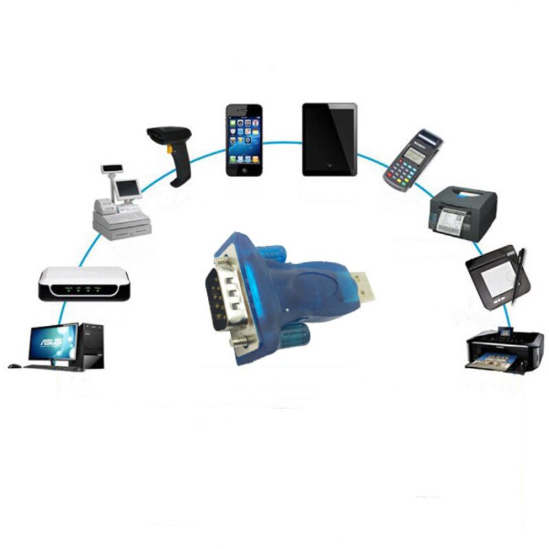 Usb to rs232 Serial Port 9 Pin DB9 Converter USB To Com Adapter hl-340 Computer db9 Male 9PIN