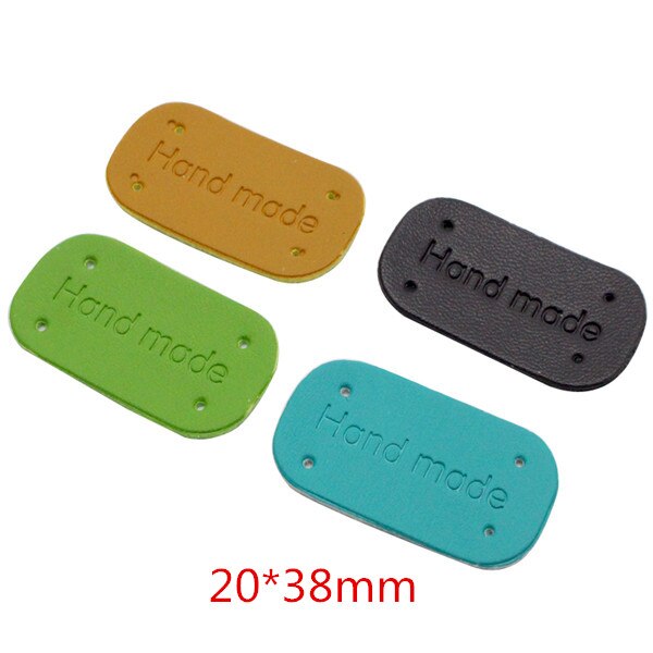 Venta! Al azar, Estilos mixtos, etiqueta de decoración de cuero/hendidura, signo de ropa, apliques, accesorio diy, hecho a mano, 6 uds/12 Uds L0803: Random mixed 3 12pcs