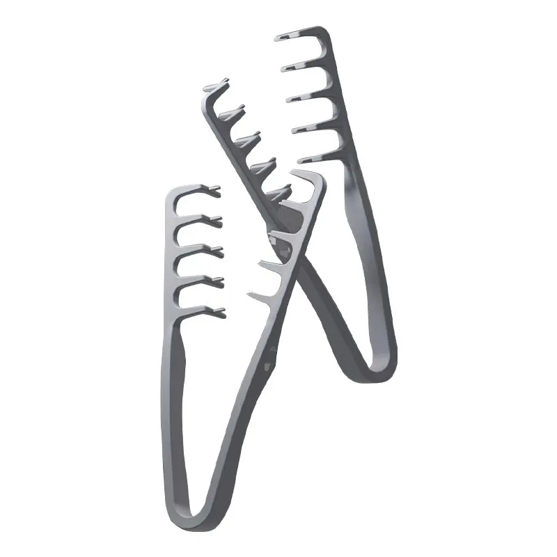 Pettine per capelli volumizzante a denti larghi per uomo Pettine per messa in piega con struttura soffice Radici per capelli soffici Strumento per permanente per arricciatura naturale della Corea