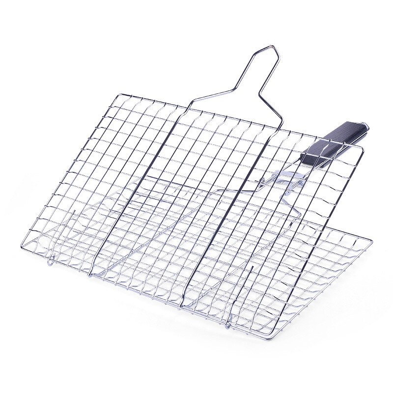 Grillredskaber rustfrit stål kylling grill net grill grill net non-stick maling bøf stativ til park camping: 03