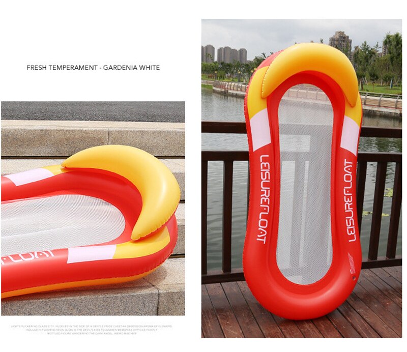 Plaża impreza przy basenie zabawki pływające na wodzie jazda pływające zabawki duże koło ratunkowe samodzielnie letnie gry pływackie na wolnym powietrzu PVC dorosły dziecko 1: Czerwony