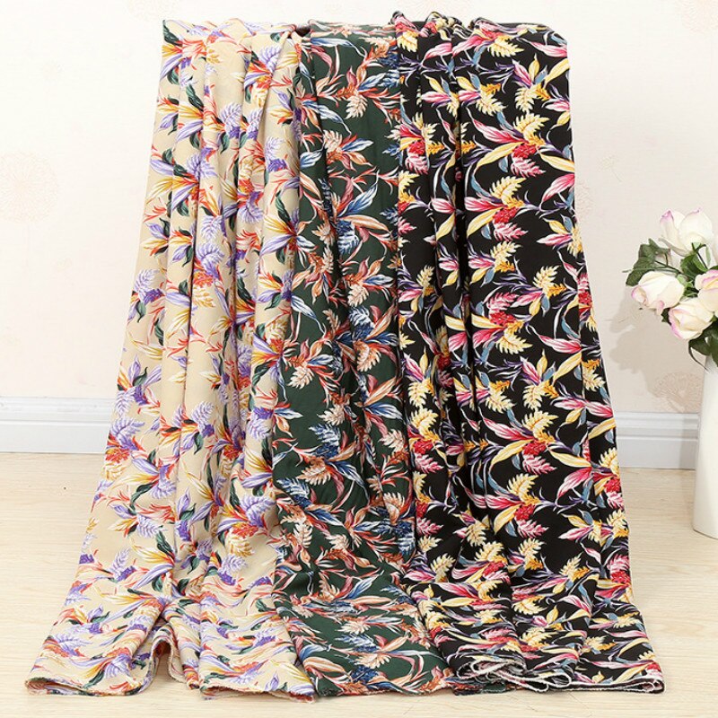 Printed Polyester Fabric Crepe Women's Fabric Crepe Fabric Chiffon Fabric Floral Printed Chiff