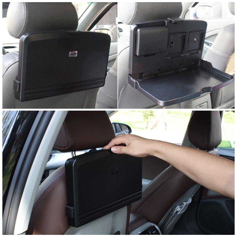 Car Auto Seat Back Tray Multi-Function Foldable Practical Small Table Food Drinks Holders Car Supplies