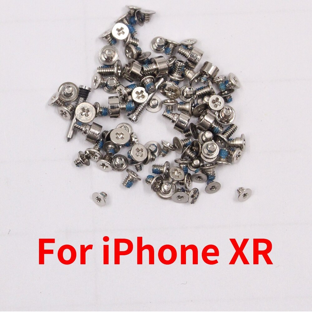 PINZHENG Completo Kit di Viti Per il iPhone X XR XS XSMax Screw Set di Ricambio 2 Viti Dock in Basso Set di Accessori di Riparazione bullone