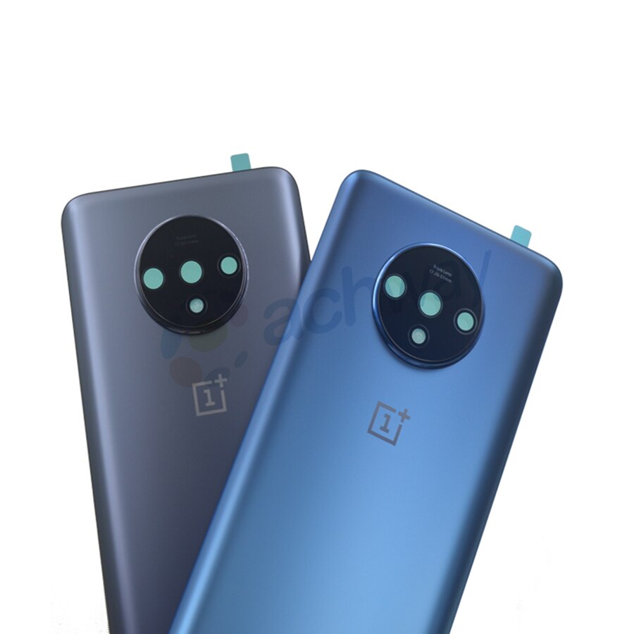 Alkuperäinen oneplus 7t takalasin takakotelon kannen vaihto takaoven paristokotelo oneplus 1+7t : lle kameran linssillä