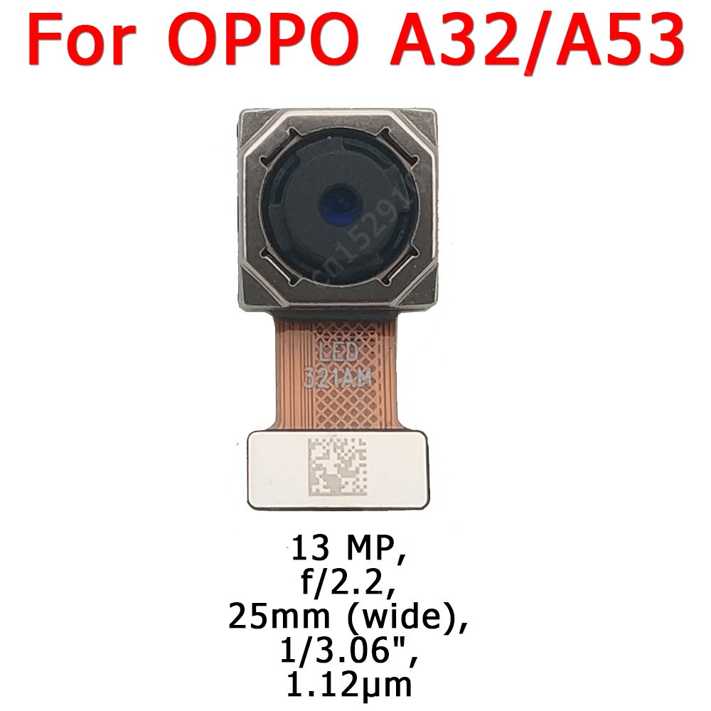 Original Rear Back Camera For OPPO A53 A32 Main Backside Big Camera Module Flex Cable Replacement Repair Spare Parts