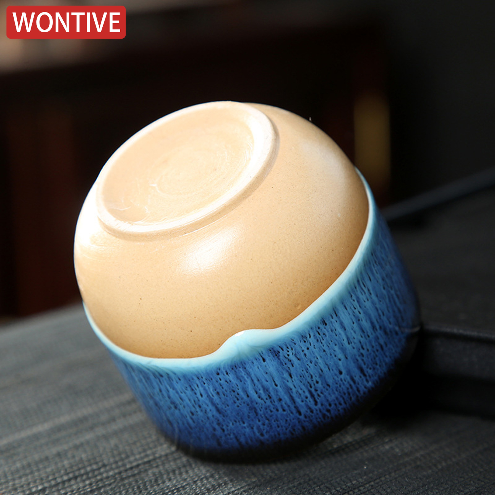 Oven Veranderen China Keramische Theekop Aardewerk Jianzhan Drinkware Temmoku Glazuur Porselein Kung Fu Kopjes Set voor Water Latte Melk