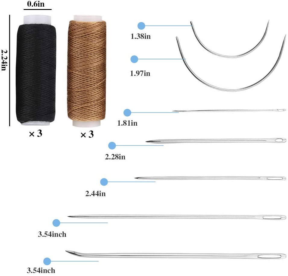Washranp Naald Vilten Vinger Protectors,Naald Vilten Faux Leather Vingerbeschermers Naaien Hand Tool Willekeurige Kleur