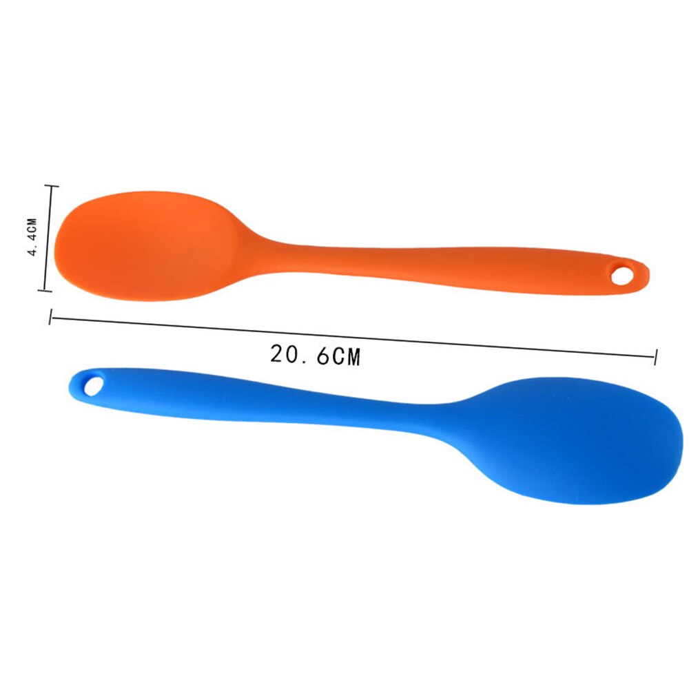 Cake Butter Spatula Silicone Spoon Mixing Spoon Long-handled Cooking Utensils Tableware Kitchen Soup Spoons Mixer Cooking Tools