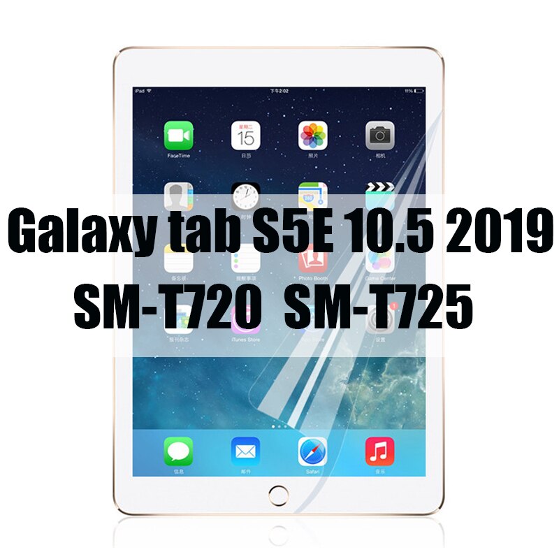 3 PCS PET Soft Screen Protector for Samsung Galaxy tab s7 11 " T870 plus 12.9 T970 S6 Lite 10.4 10.5 T860 Protective Film P610: For TAB S5E 10.5