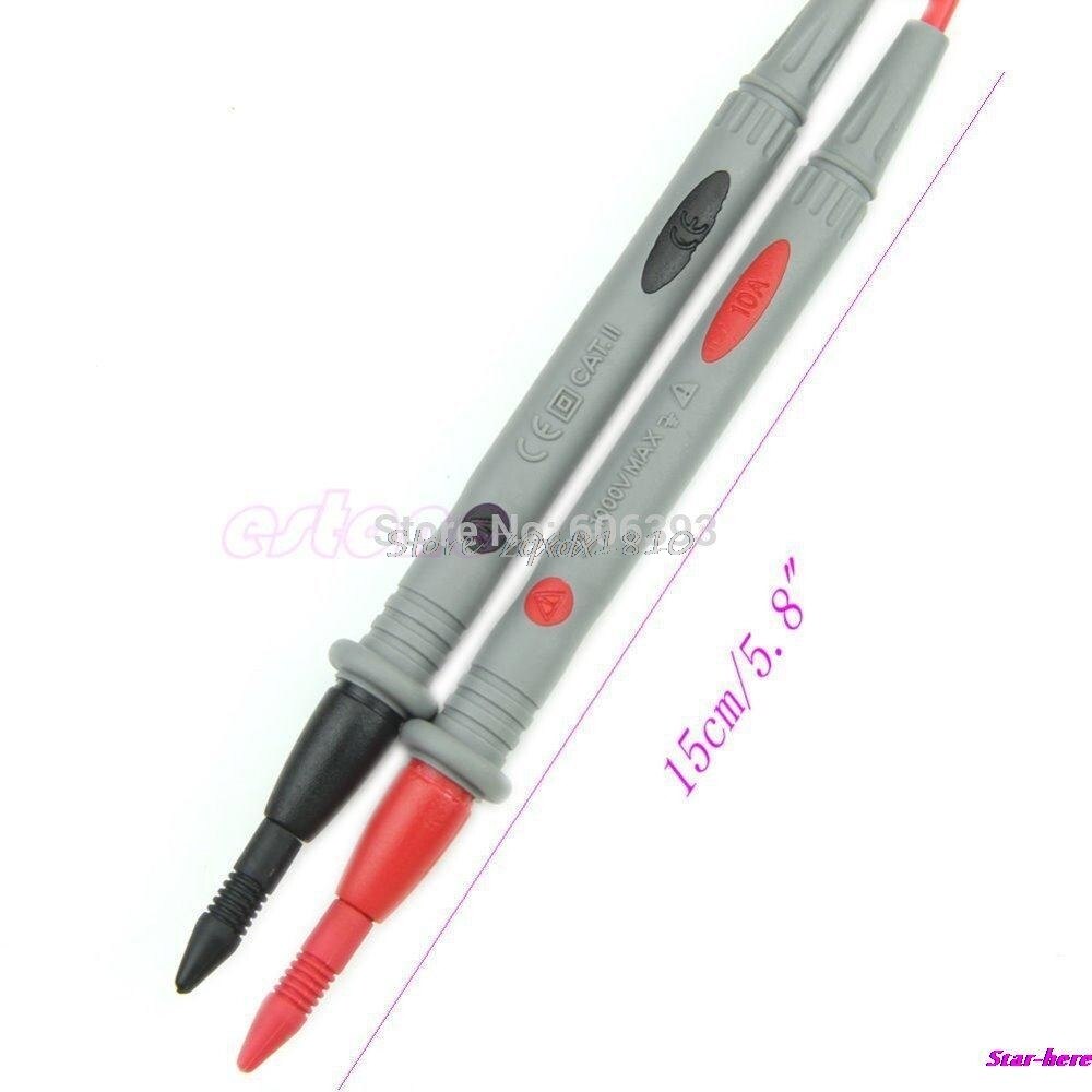 universell digital multimeter multi måler test bly sonde metalltråd penn kabel 1 par  au13 19 droship