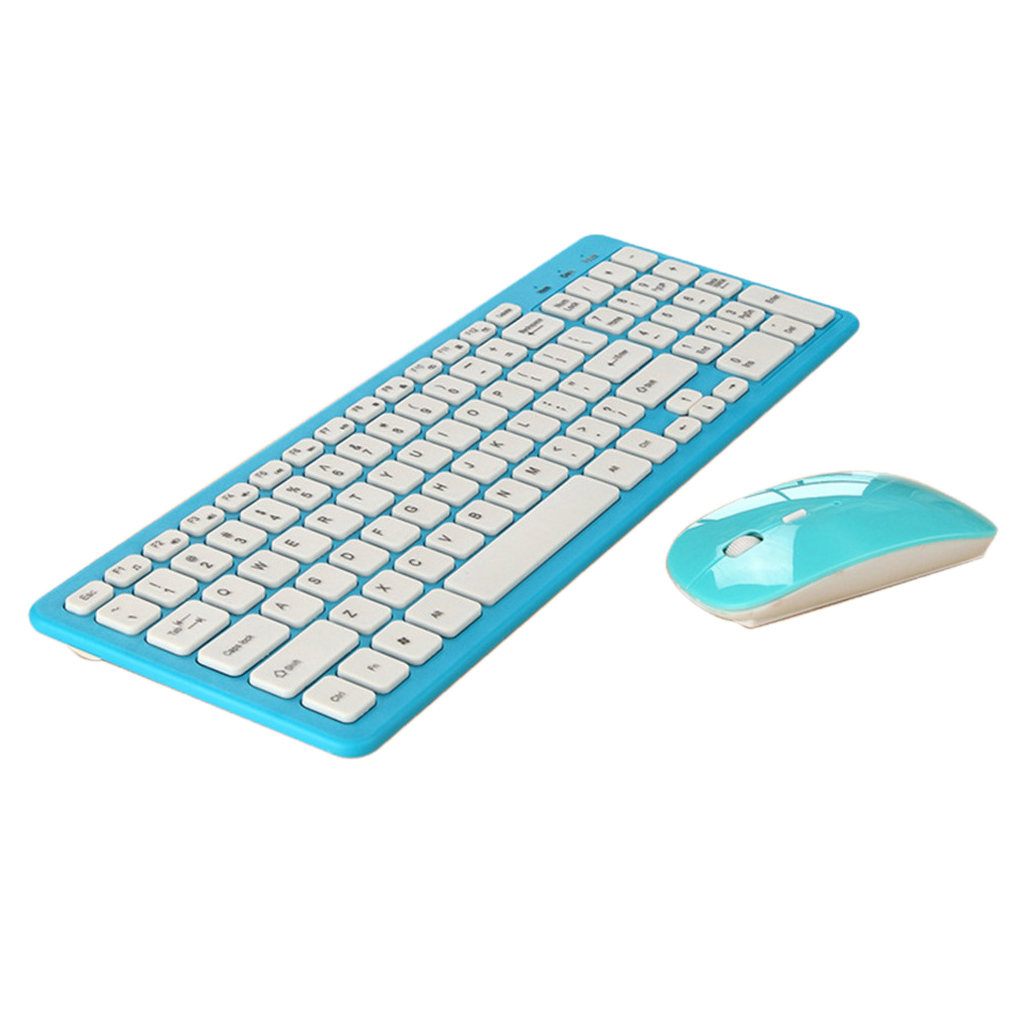 Ultra Slim Wireless Keyboard and Mouse Set for Apple Macbook Home Office PC Laptop Desktop Computer Mice and Keyboard Combo