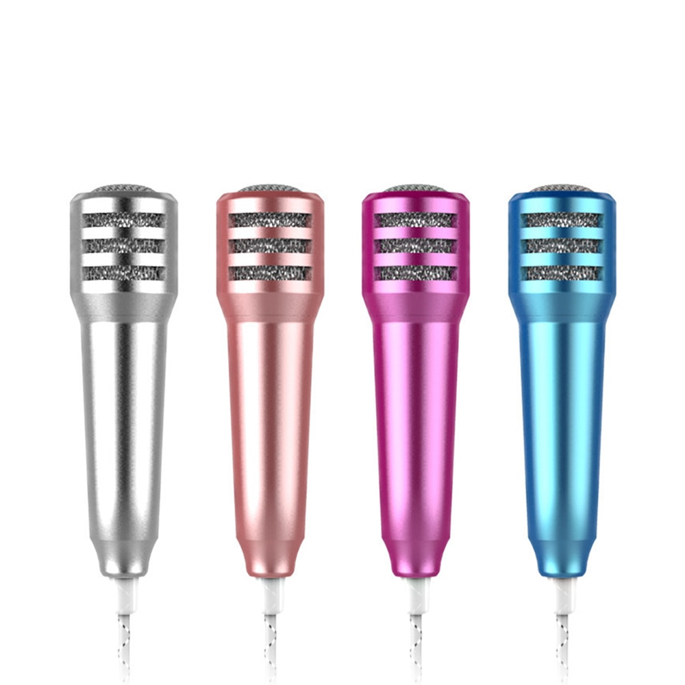 Micrófono con cable universal para teléfono en vivo de 3,5 MM, micrófono pequeño, mini auriculares internos de trigo para niños Tik Tok, accesorios para niñas