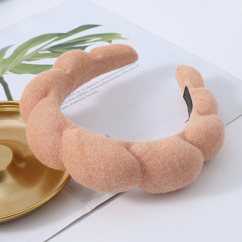 Diadema de esponja a la para mujer, accesorios para el cabello, banda para la cabeza multifunción para lavado de cara, eliminación de maquillaje, banda para el cabello para ducha