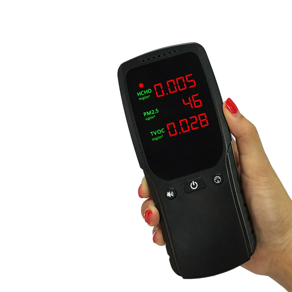 Gas Analyzer Air Monitor Digital Tube Screen Display PM2.5 HCHO TVOC Multifunction Meter Air Home Detect Tool