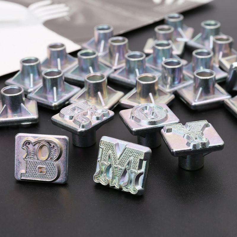 26pcs Steel Alphabet Letter Stamp Punch Set DIY Leather Craft Metal Punching Tools Kit
