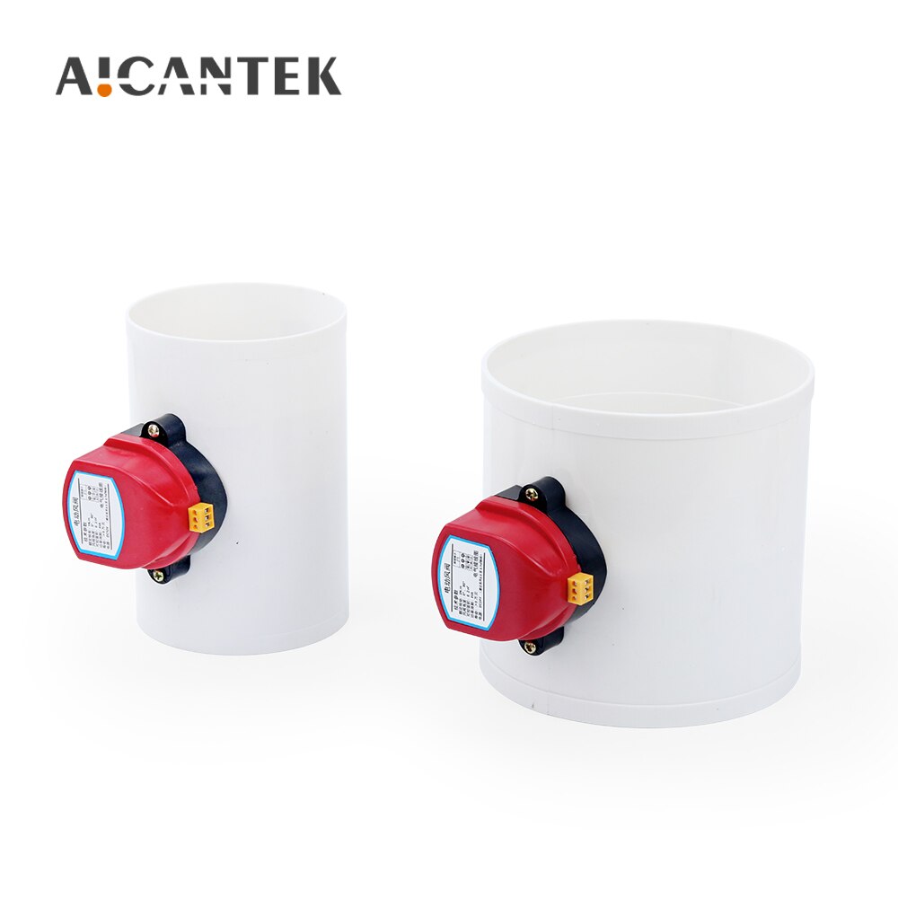 220V 24V 12V PVC Plastic Electric Damper Check Valve 75/110/160/200mm Air Volume Vent Controller For Ventilation Pipe