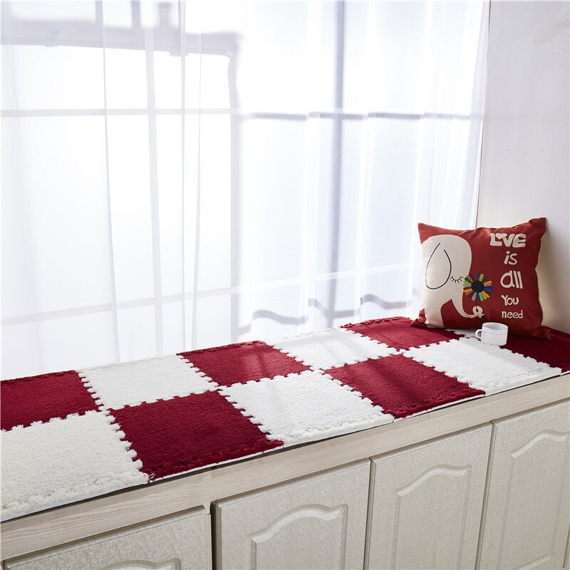 4pc/ sett baby eva skum plysj puslespill lekematte barnetepper leker teppe for barns sammenlåsende treningspute gulv for babyspill