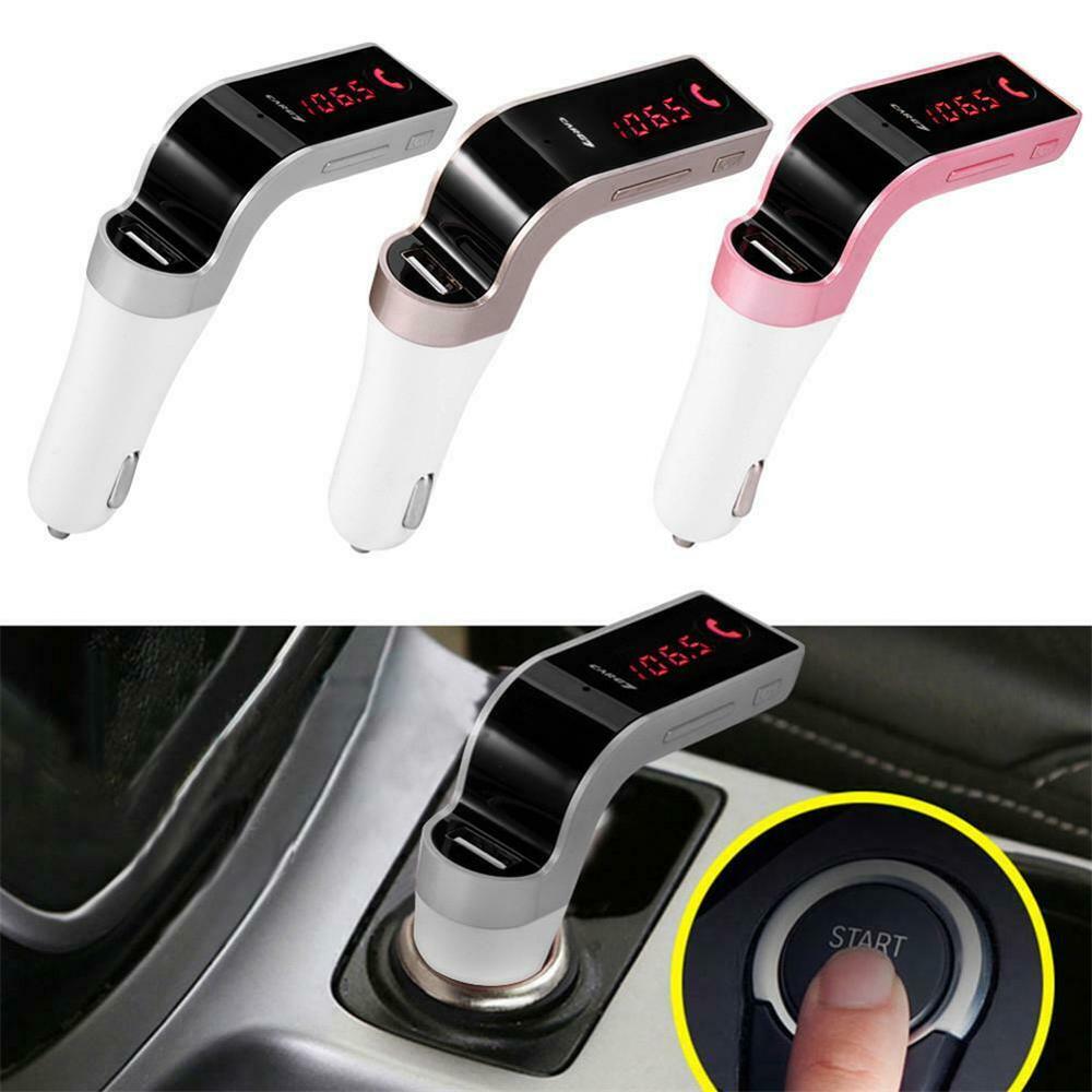 Car G7 Bluetooth FM Transmitter Hands-free Bluetooth Car Kit Radio MP3 Player USB Charger Port Kit with MIC LCD Car Accessories