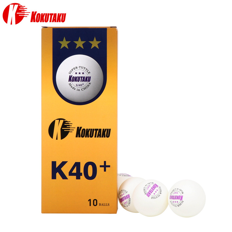 Kokutaku bola de pingue-pongue, de plástico abs 3 estrelas 40 + mm 2.8g, para jogos de ping-pong