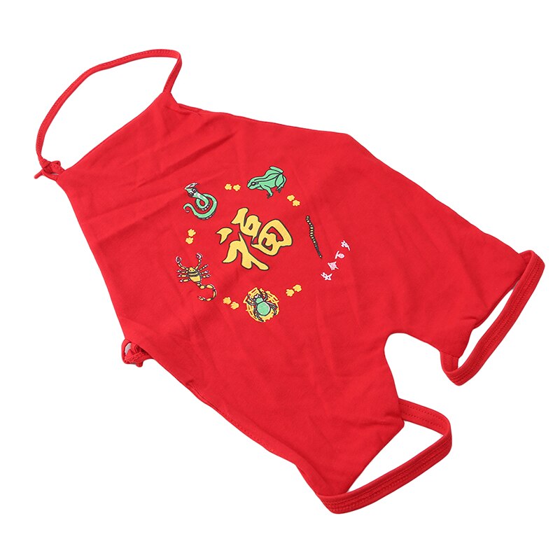 1pc Neue Stil Chinesische Klassische Schürze 0-24 Monate Baby Baby Auch Dünne Beine Schürze dichtung Schutz Bib: Color five poison