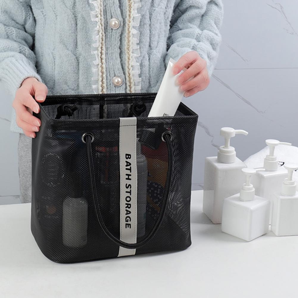 Douchetas Sneldrogend Zware Grote Capaciteit Draagbare Handgreep Mesh Bad Organizer Tas Reis Tote Handtas Organizer Mand