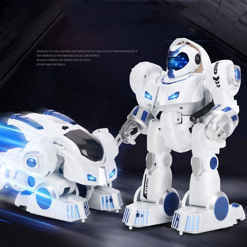 LeNengF Remote Control Robot RC Fingerprinting Transform Smart Walking Dancing ligent Programmable Toys for Kids