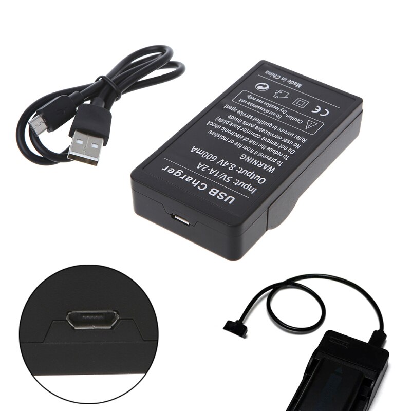 DC 8,4 V/600mA USB Batterie Ladegerät für Sony NP-F550 F570 F770 F960 F970 FM50 F330 F930 OUJ99