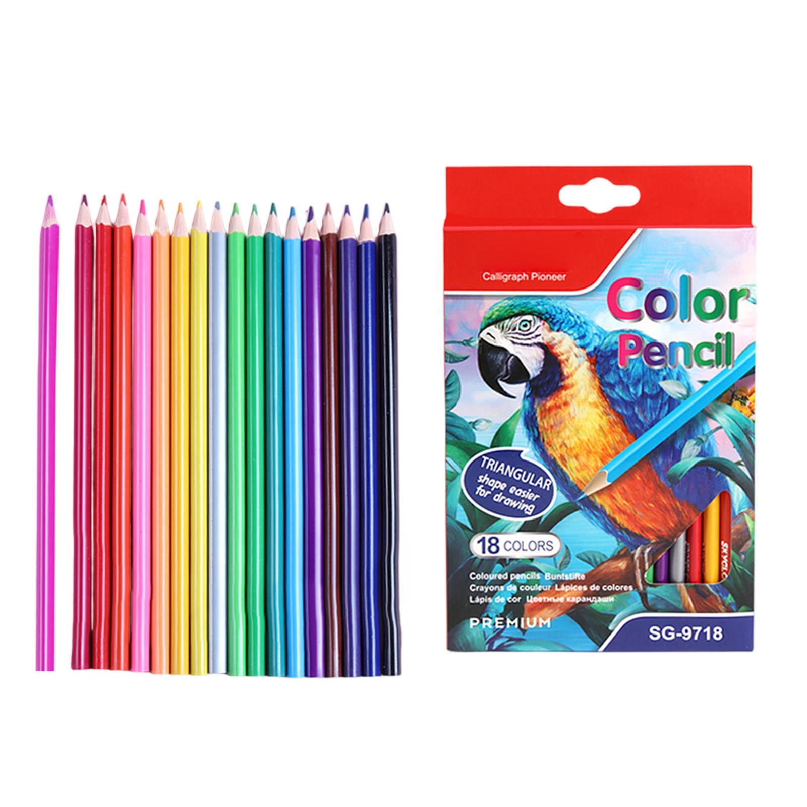 Coloured Pencil Set Art Drawing Pencils Set Student Standard Drawing Pencils Set School Stationery Set Supplies: Yellow
