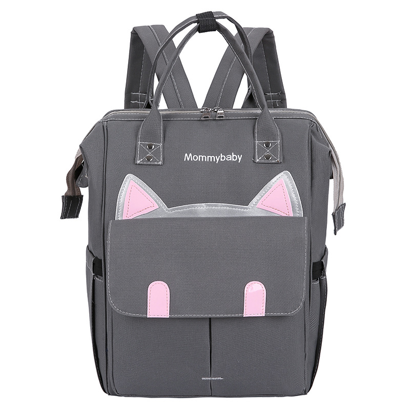 Luiertas Multifunctionele Grote Volume Moeder Moederschap Pakket-Stijl Women's Bag Zwangere Vrouwen Reizen Schouder mother 'S Ba: Cat Gray