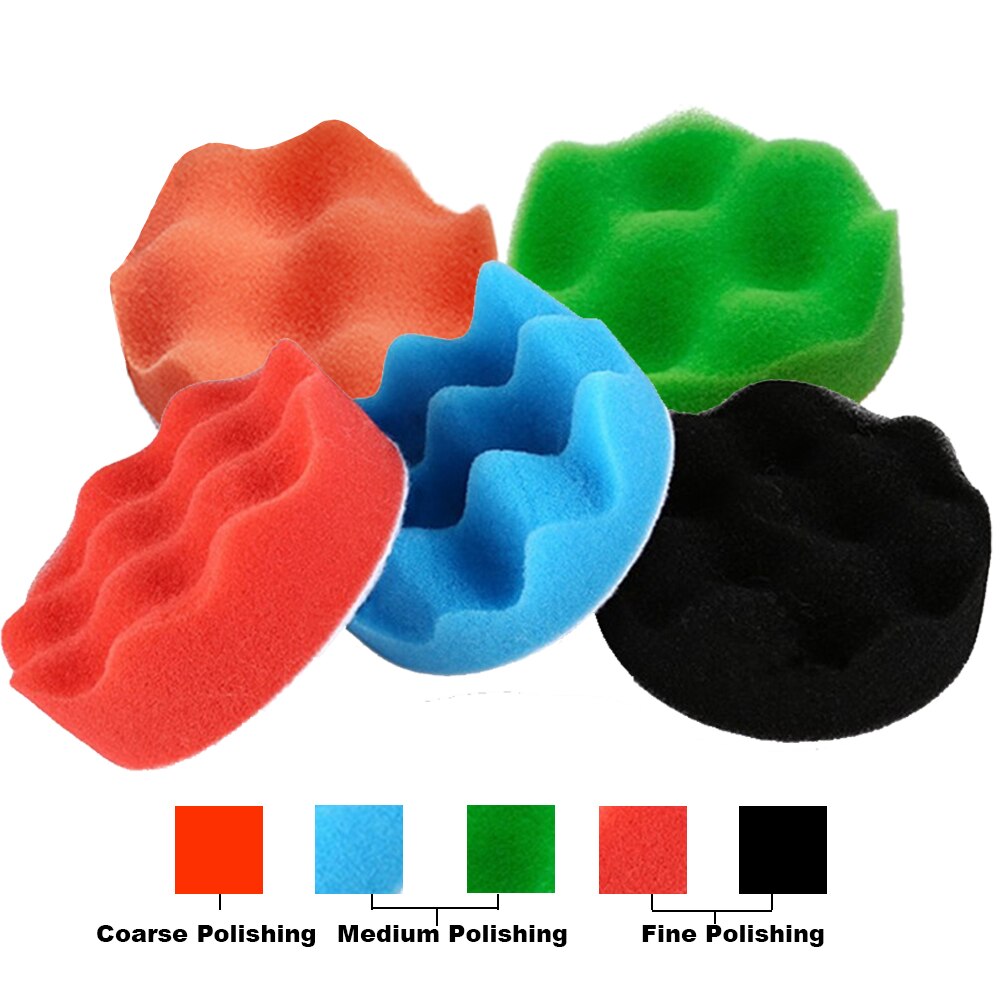 12 stk bil polering pad polering svamp pads til båd skum polermaskine voks polering pad kit til auto ridser fjerne