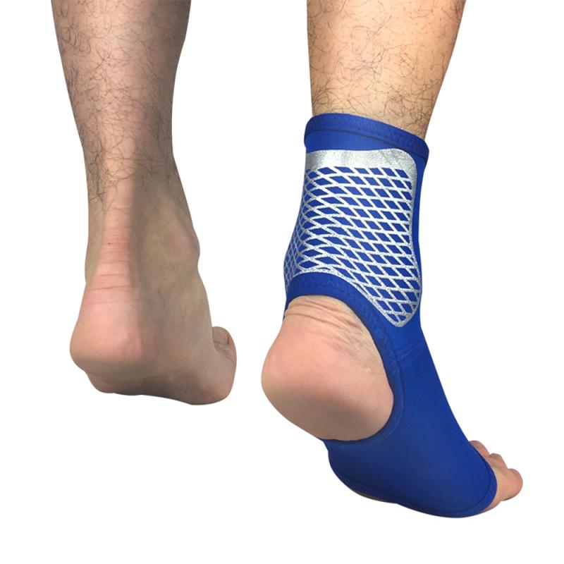 1 stk elastisk nylonstrop ankelstøttebøjle badminton basketball fodbold ridning taekwondo fitness hælbeskytter