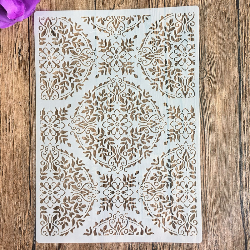 A4 29 * 21cm Round Mandala DIY Stencils Wall Paint... – Vicedeal
