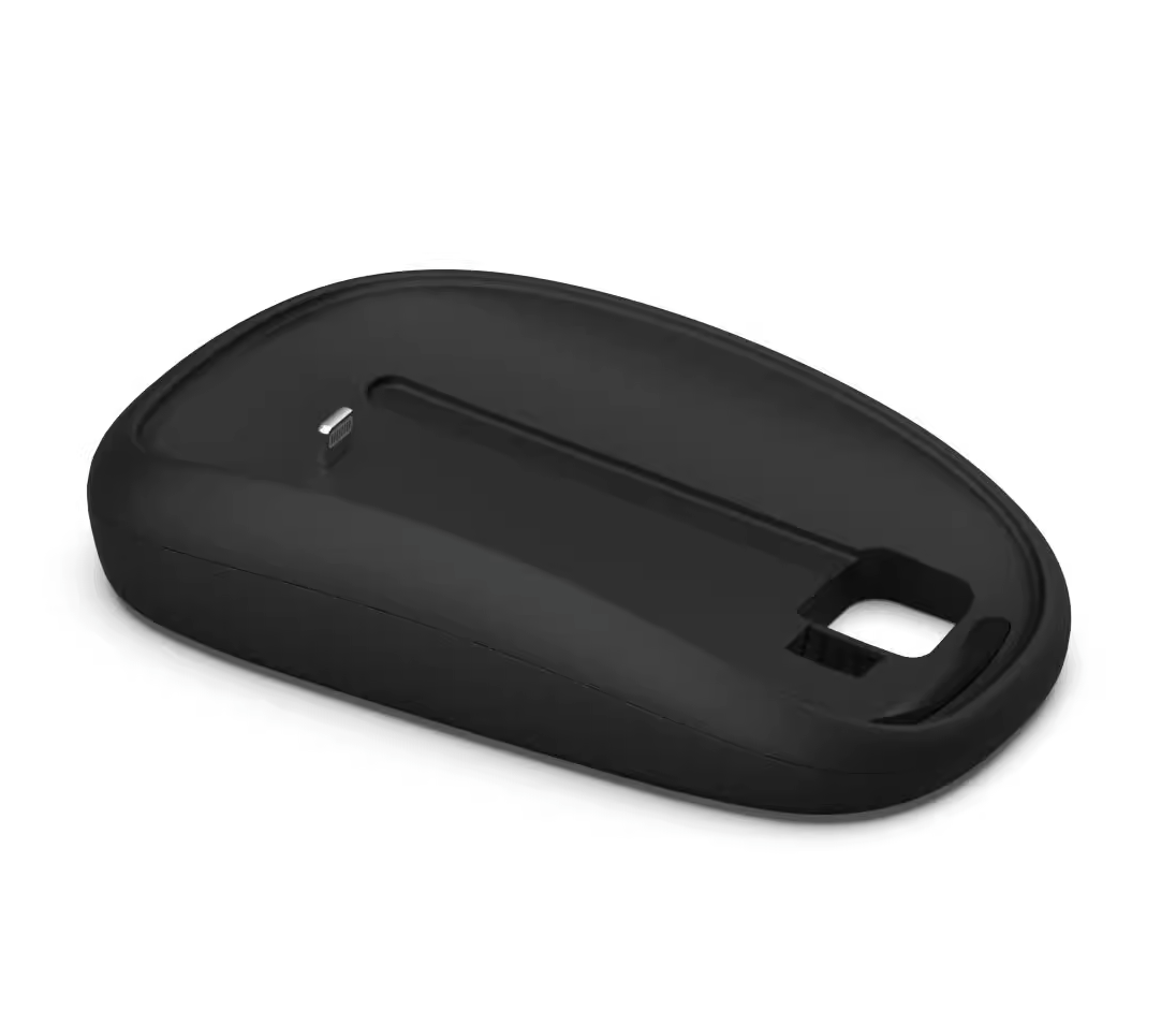 Magic Mouse 2 Grip con soporte de carga inalámbrica, cargador Magic Mouse 2, agarre y Base ergonómicos, accesorios mágicos para Mouse: Negro