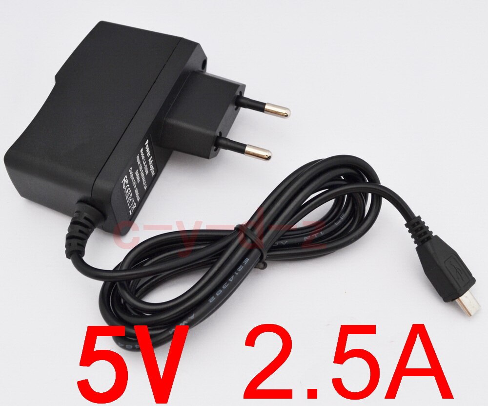 1 pcs 5 V 2.5A Micro USB Lader Adapter Voeding forTablet PC Teclast P85 X98 Air 3G P88 Dual Core V975m V973