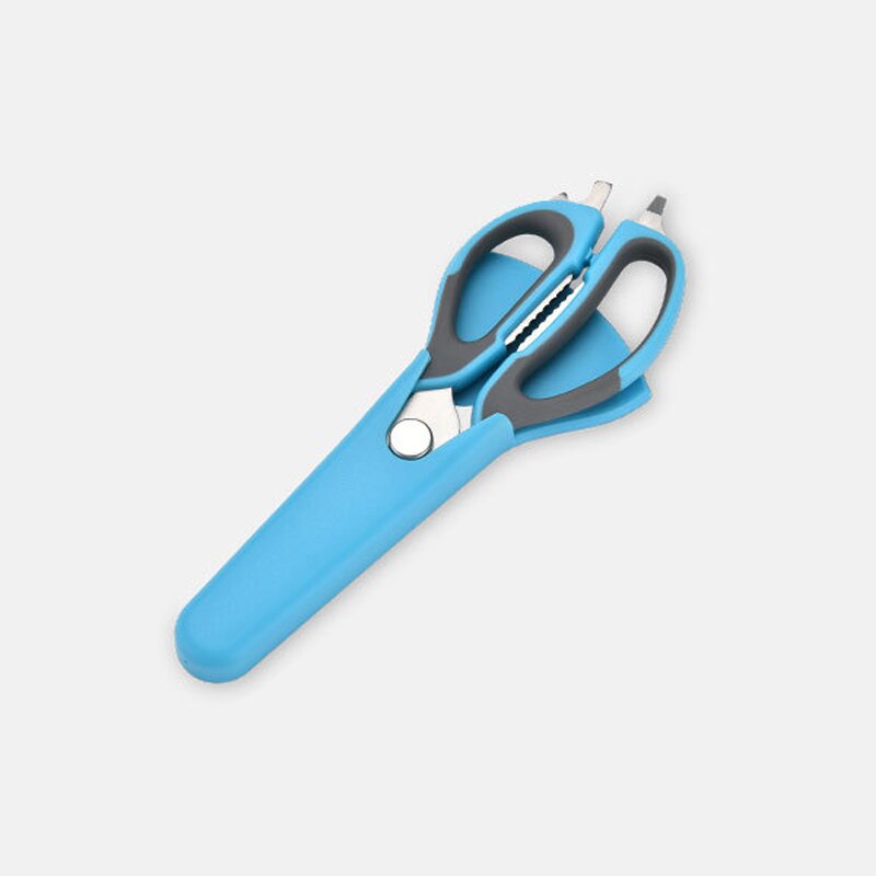 Multifunctionele Roestvrijstalen Keuken Schaar met Magnetische Aantrekkingskracht Sterke Kip Bot Schaar Koelkast Schaar: Blue