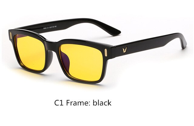 Hommes femmes bloqueur bloquant lunettes Ray lunettes Vision nocturne lunettes jaune Drivin ultime protection écran lunettes EY466: C1