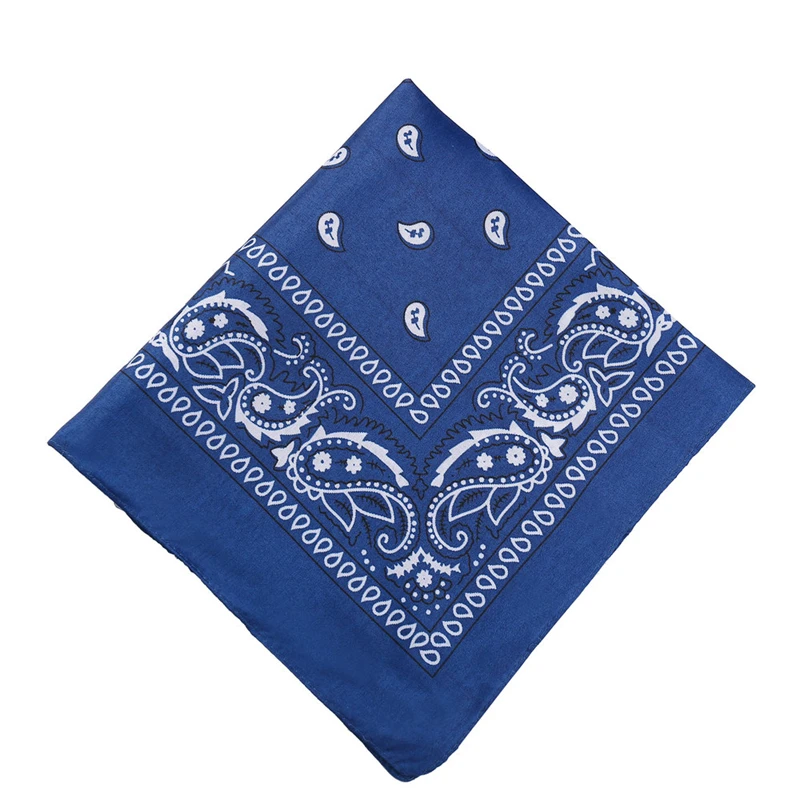 mujer Bandana bufanda niñas niños Punk pañuelos cuadrados sombreros bohemio pañuelo para la cabeza diademas accesorios para el cabello: Azul
