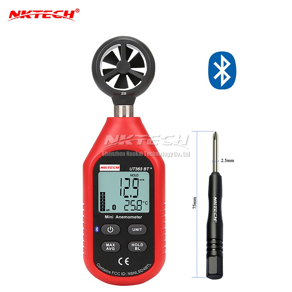 NKTECH UT333BT + Bluetooth Mini LCD Numérique Air Température Hygromètre Thermomètre Hygromètre Jauge Testeur UT333 Mise À Niveau: UT363BT PLUS