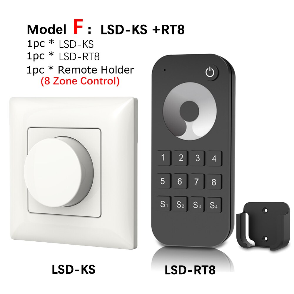 led Dimmer 220V KS LED Wall Mount Manual Knob Panel Triac Dimmer 110V-240V dimming for led Lamp Panel Dimmable Knob Switch: Model F
