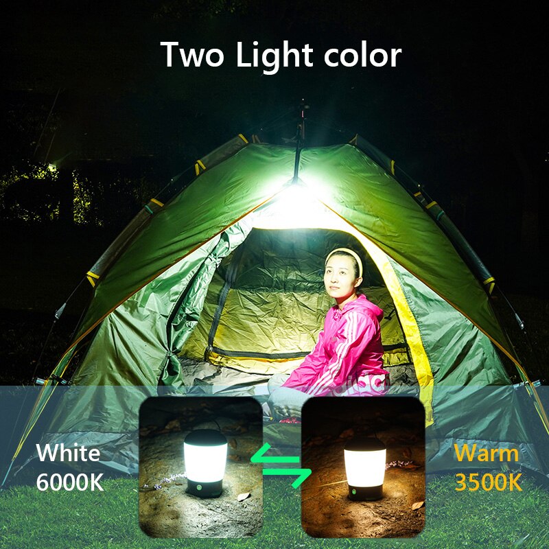 500w led camping lommelygte genopladelig lanterne til udendørs telt lampe bærbare lanterner nødsituationer varmt og hvidt lys til grill