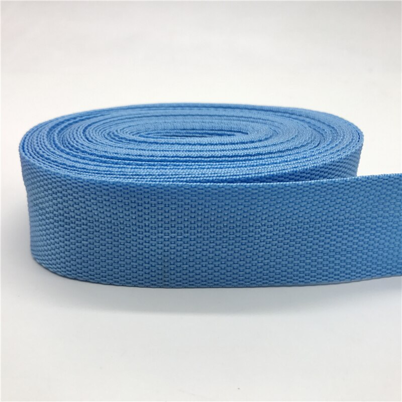 2 jardy 38mm PP wstążka saszetka na pasek nylonowa taśma wstążka do plecaka taśma szyta torba akcesoria do paska: Skyblue
